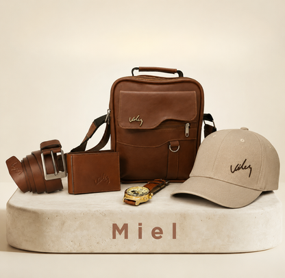 Kit Regalo para Papá – Carriel+Reloj+Billetera+Correa+Gorra